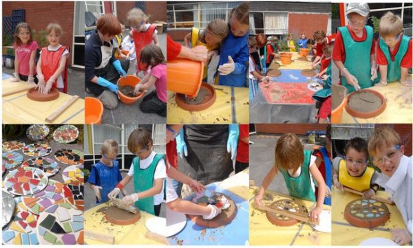 Mosaic Stepping Stones Project With Tracey, 3 Days