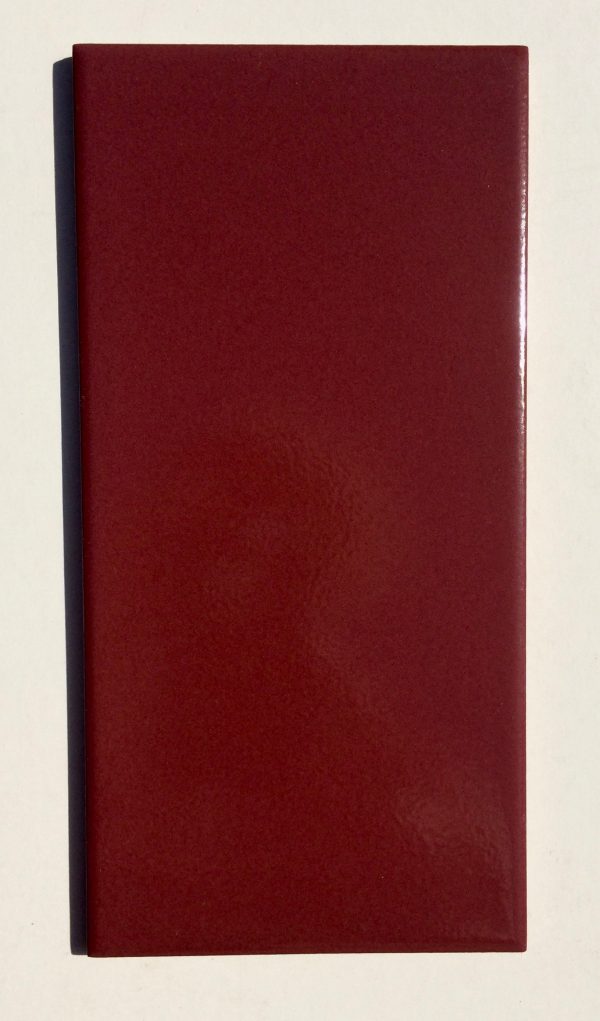 Cinca Glazed Porcelain Tile in Burgundy 200 x 200