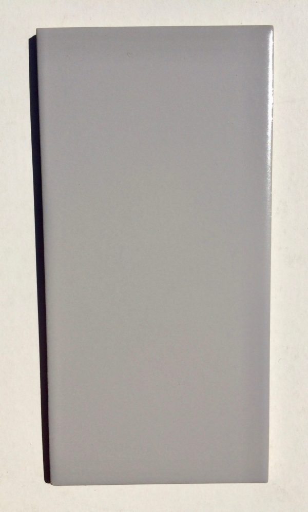 Single Cinca Glazed Porcelain Tile in Light Grey