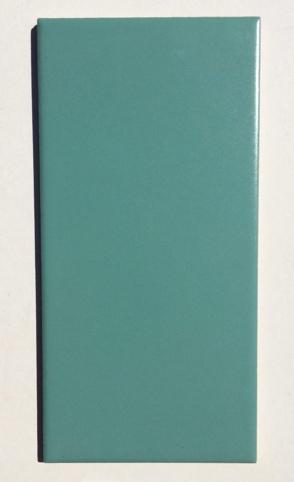 Single Cinca Glazed Porcelain Tile in Sea Green